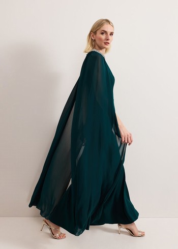 Phase Eight Bridie Dress Dark Green Canada | ZKISFL-601